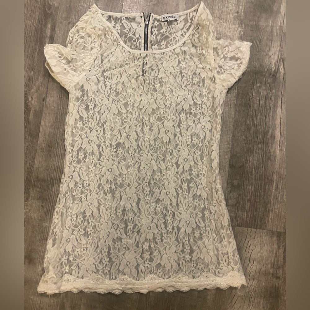 Express Cute sheer top  size medium